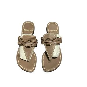 New Bernardo women's Leather Sandals Made in Brazil size 8; No Box